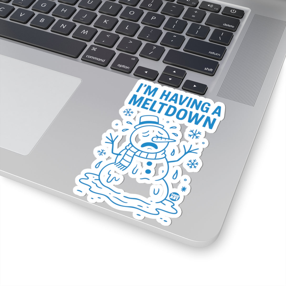 Snowman CrisisTodd Art Sticker