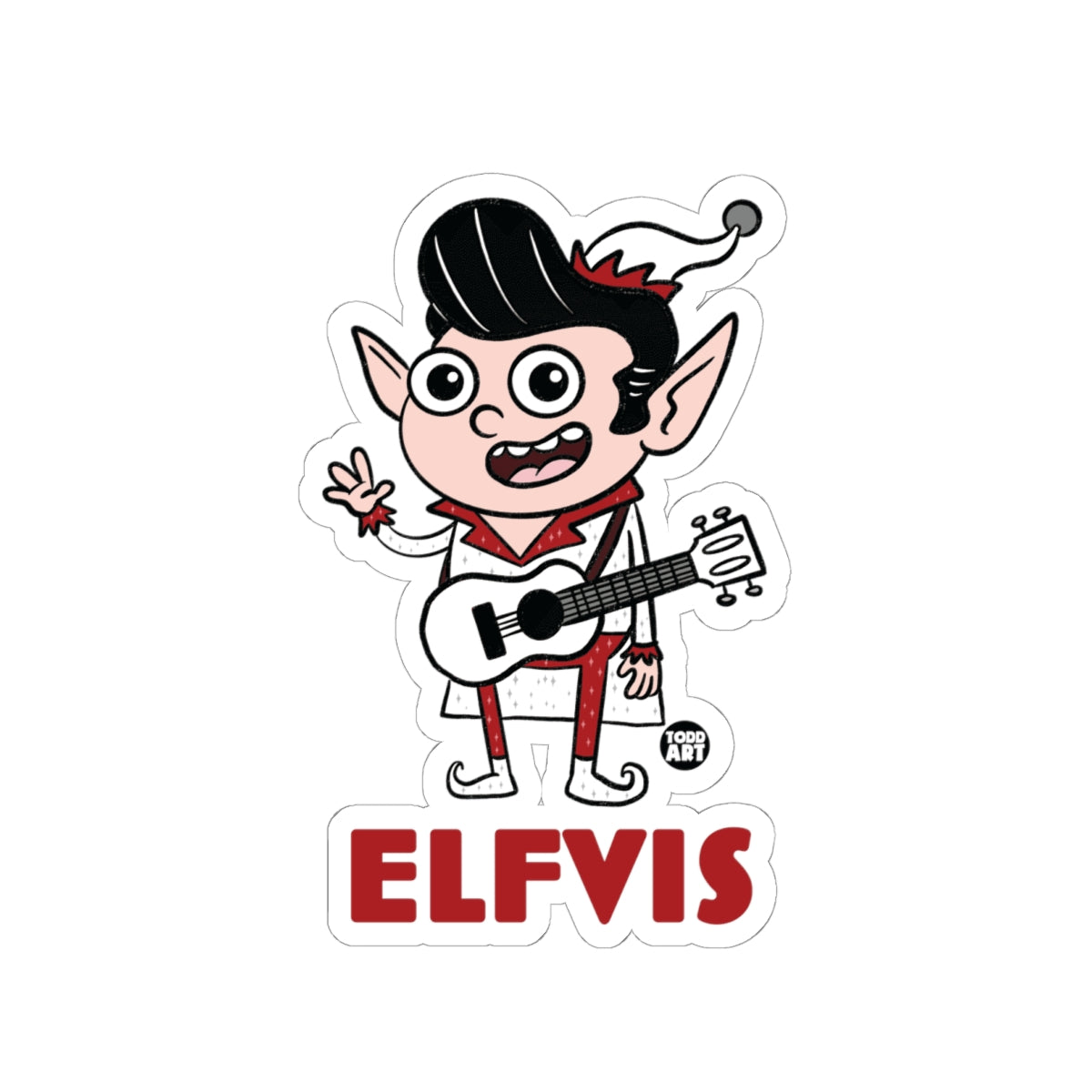 Elfvis Todd Art Sticker