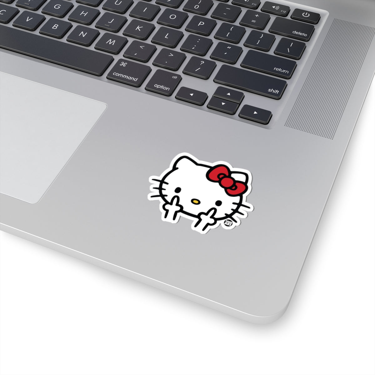 Cute Kitten with Bow Todd Art Sticker
