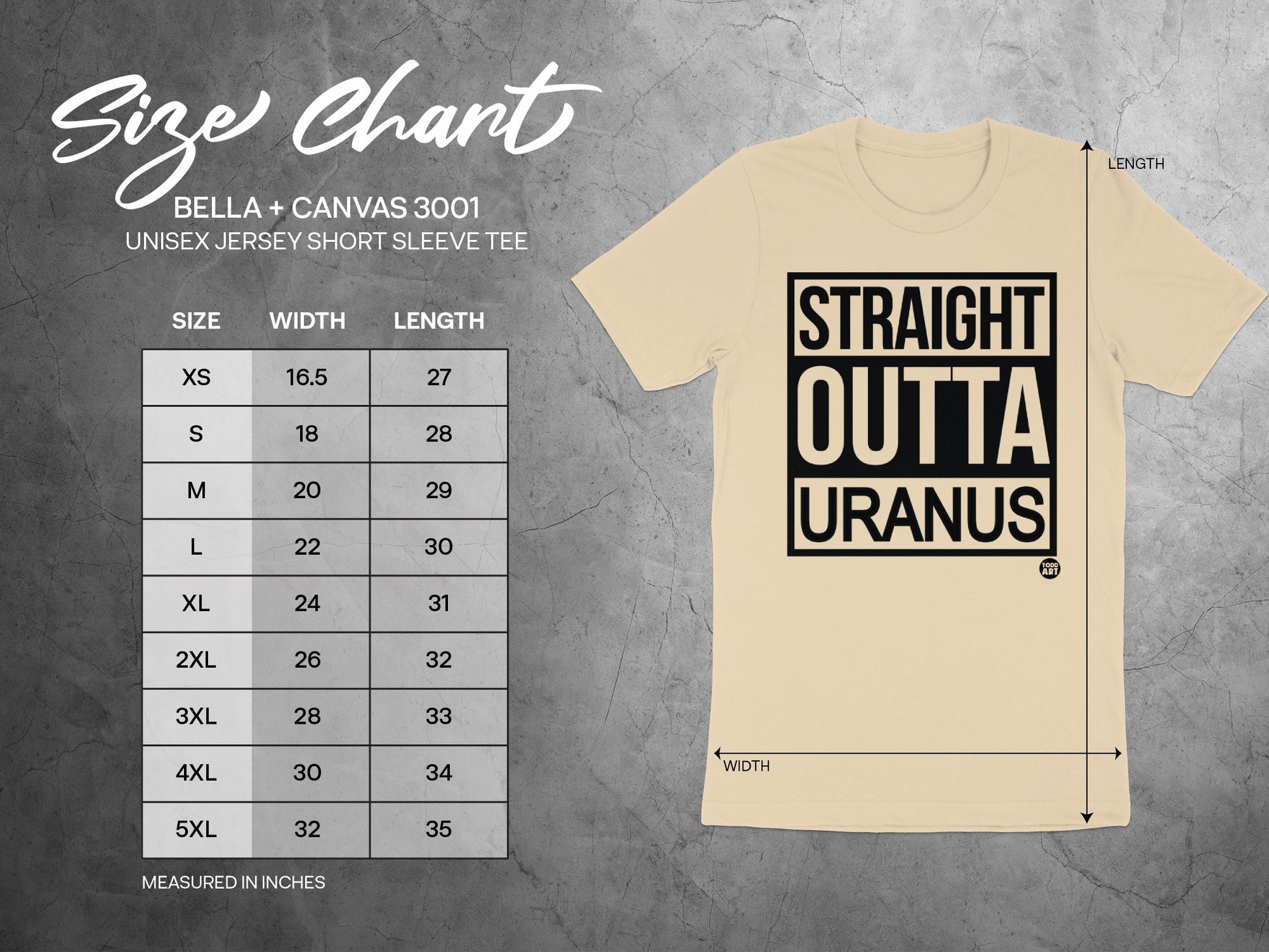 Straight Outta Uranus Graphic Tee for Unisex