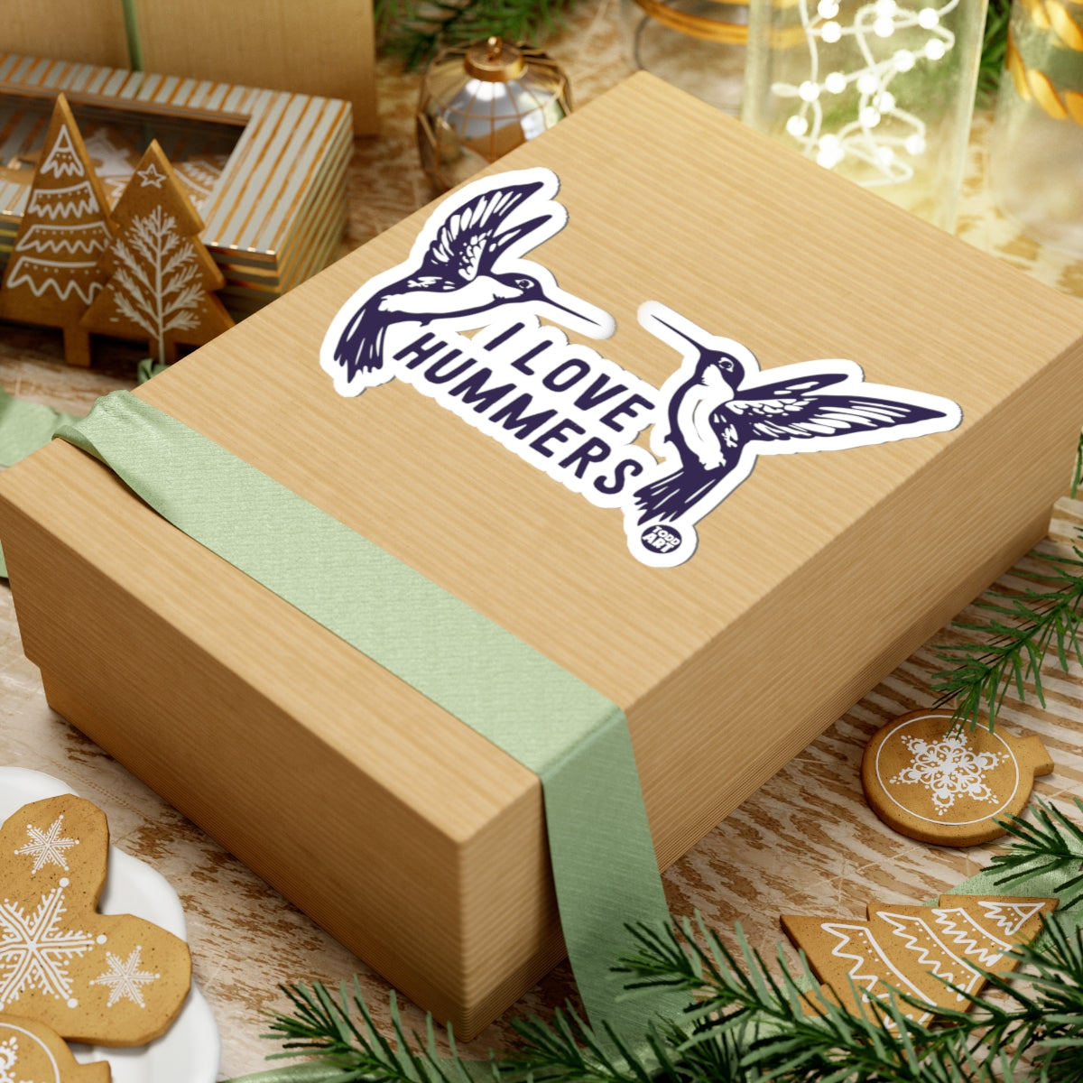 I Love Hummers Birds Todd Art Sticker