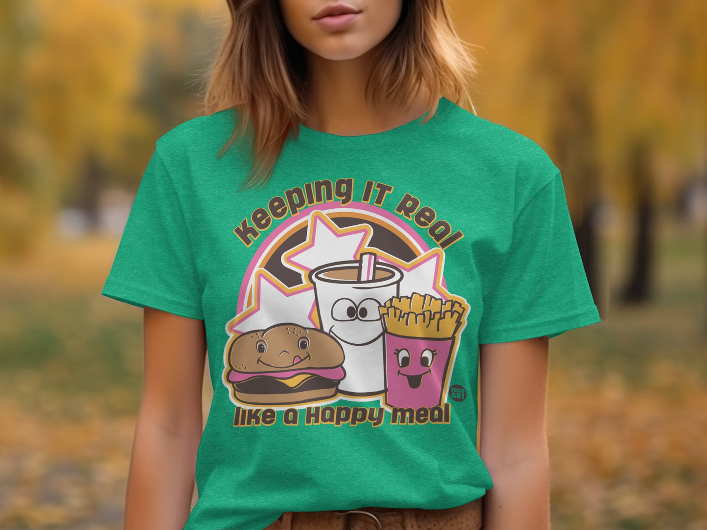 Keeping It Real Like a Happy Meal Graphic T-shirt