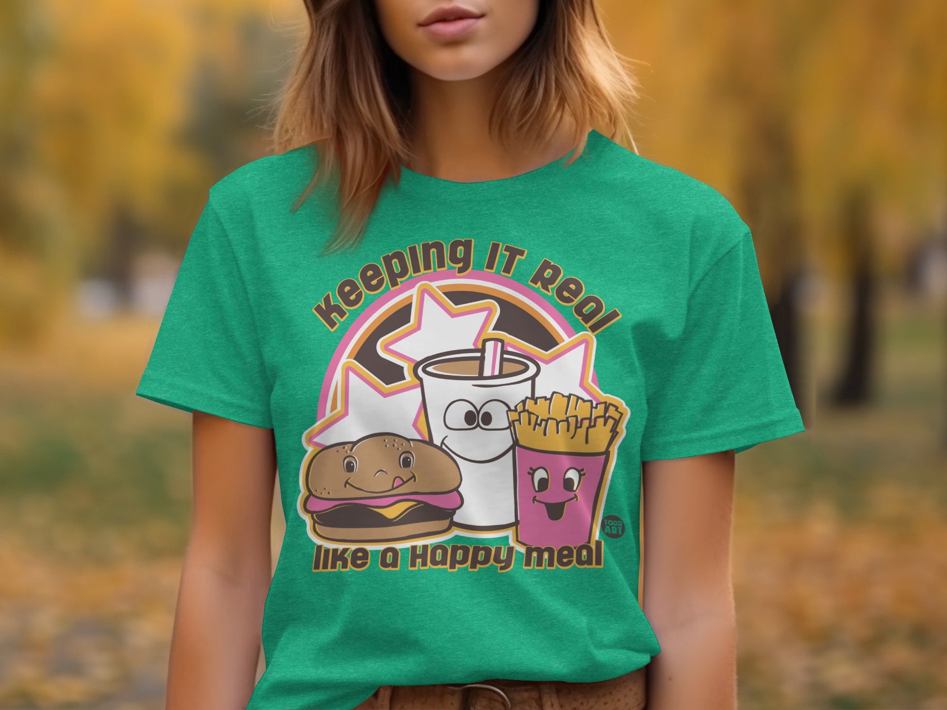 Keeping It Real Like a Happy Meal Graphic T-shirt