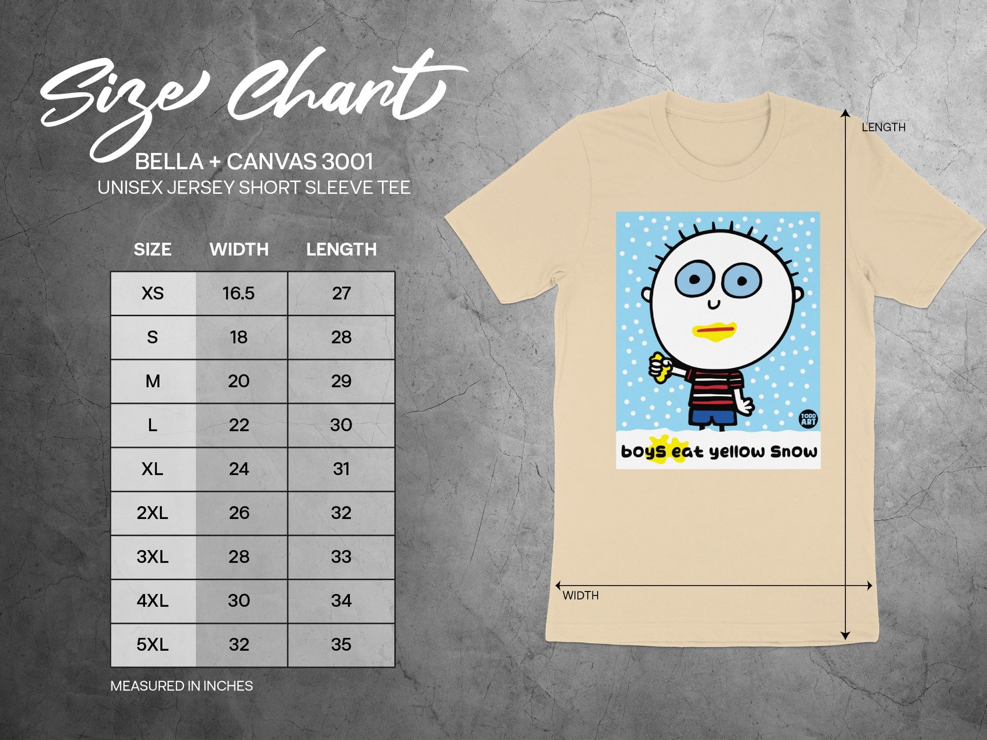 Boys Eat Yellow Snow Funny T-Shirt Product