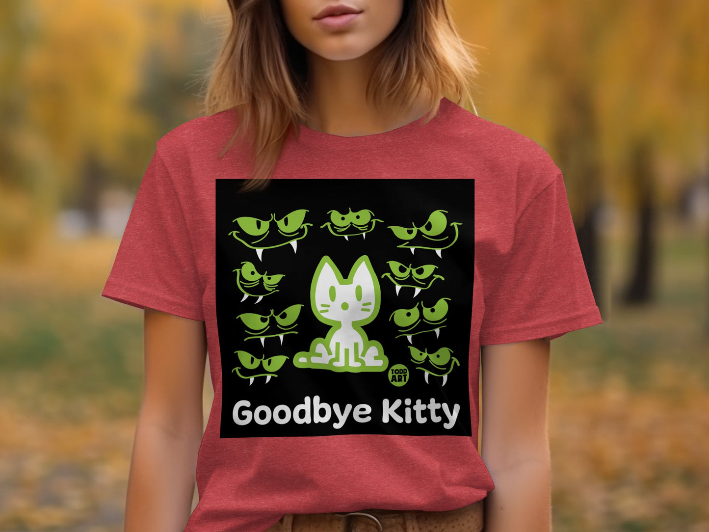 Funny Goodbye Kitty Shirt with Unique Graphic Design