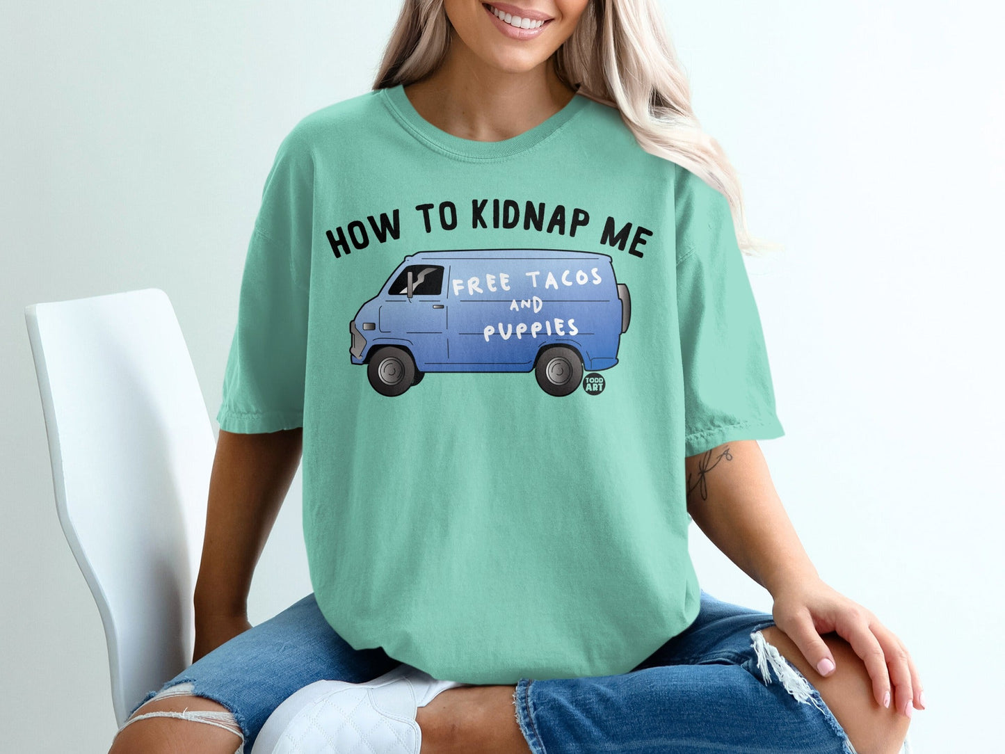 How To Kidnap Me Free Tacos And Puppies T-Shirt