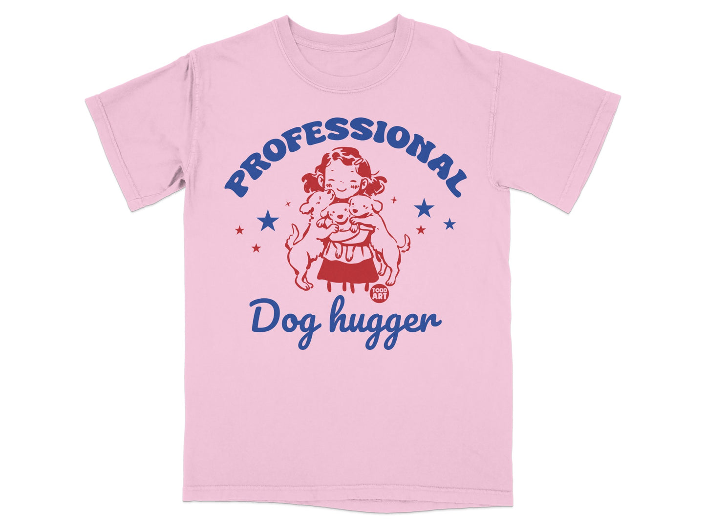 Professional Dog Hugger Cute Graphic T-shirt