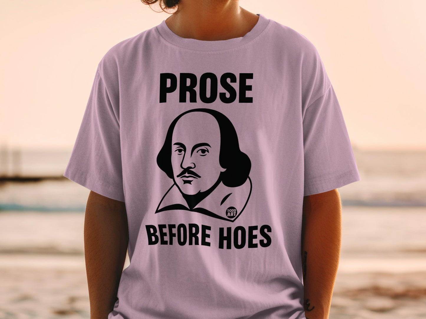 Lavender Shakespeare Prose Before Hoes T-shirt product type