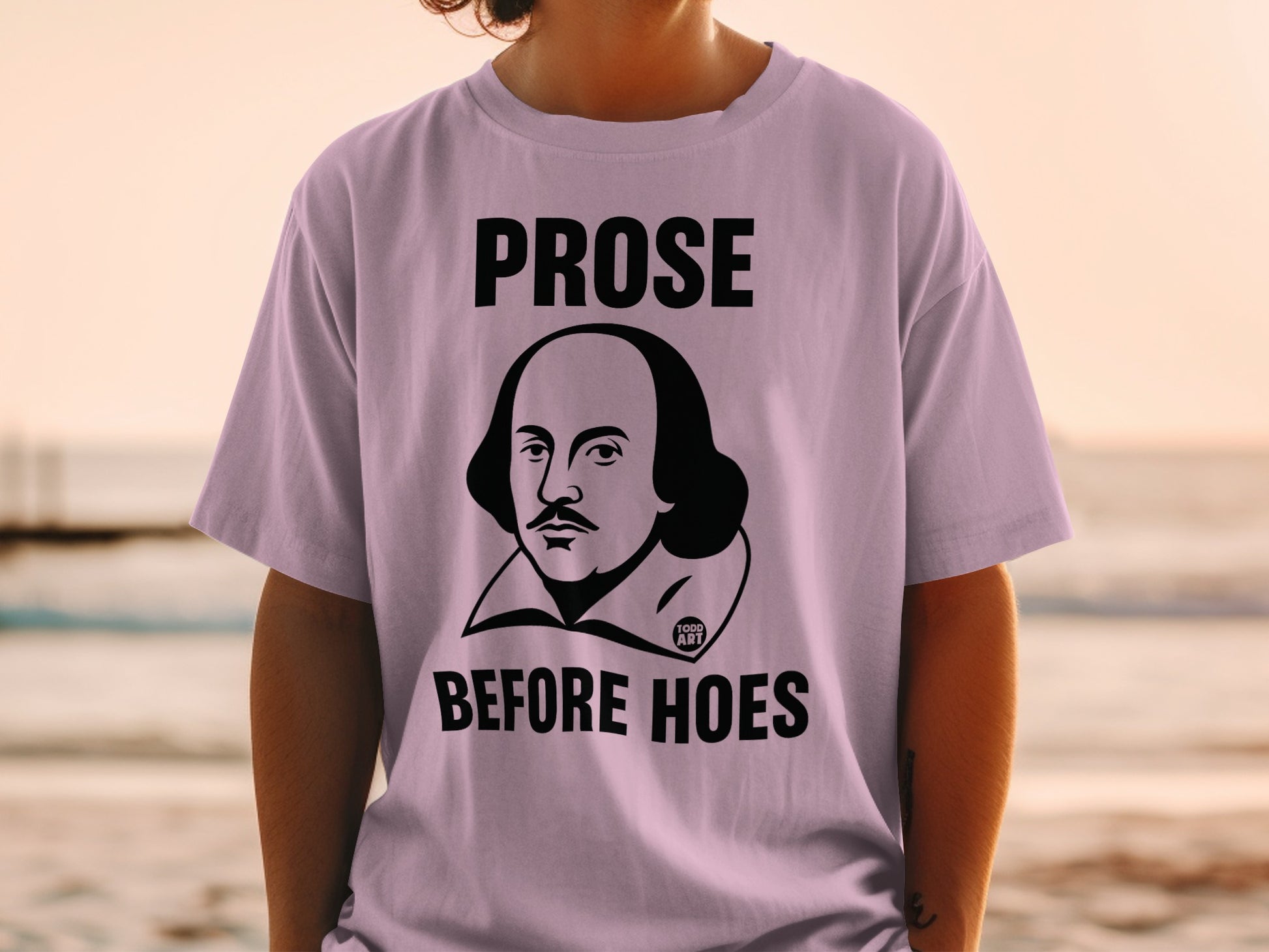 Lavender Shakespeare Prose Before Hoes T-shirt product type