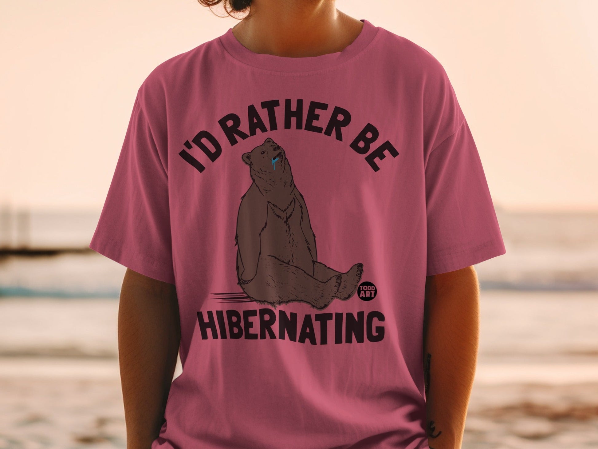 I'd Rather Be Hibernating Comfort Bear Shirt