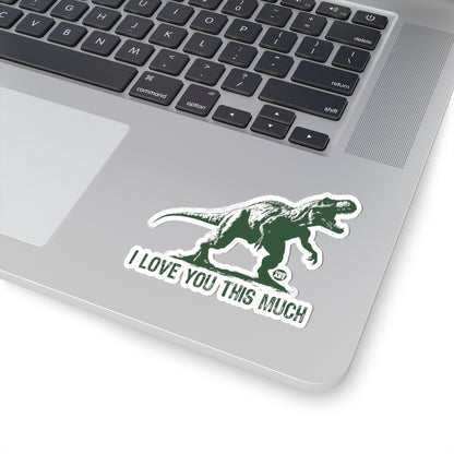 Dinosaur HugTodd Art Sticker