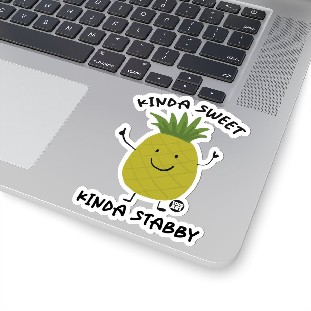 Stabby PineappleTodd Art Sticker