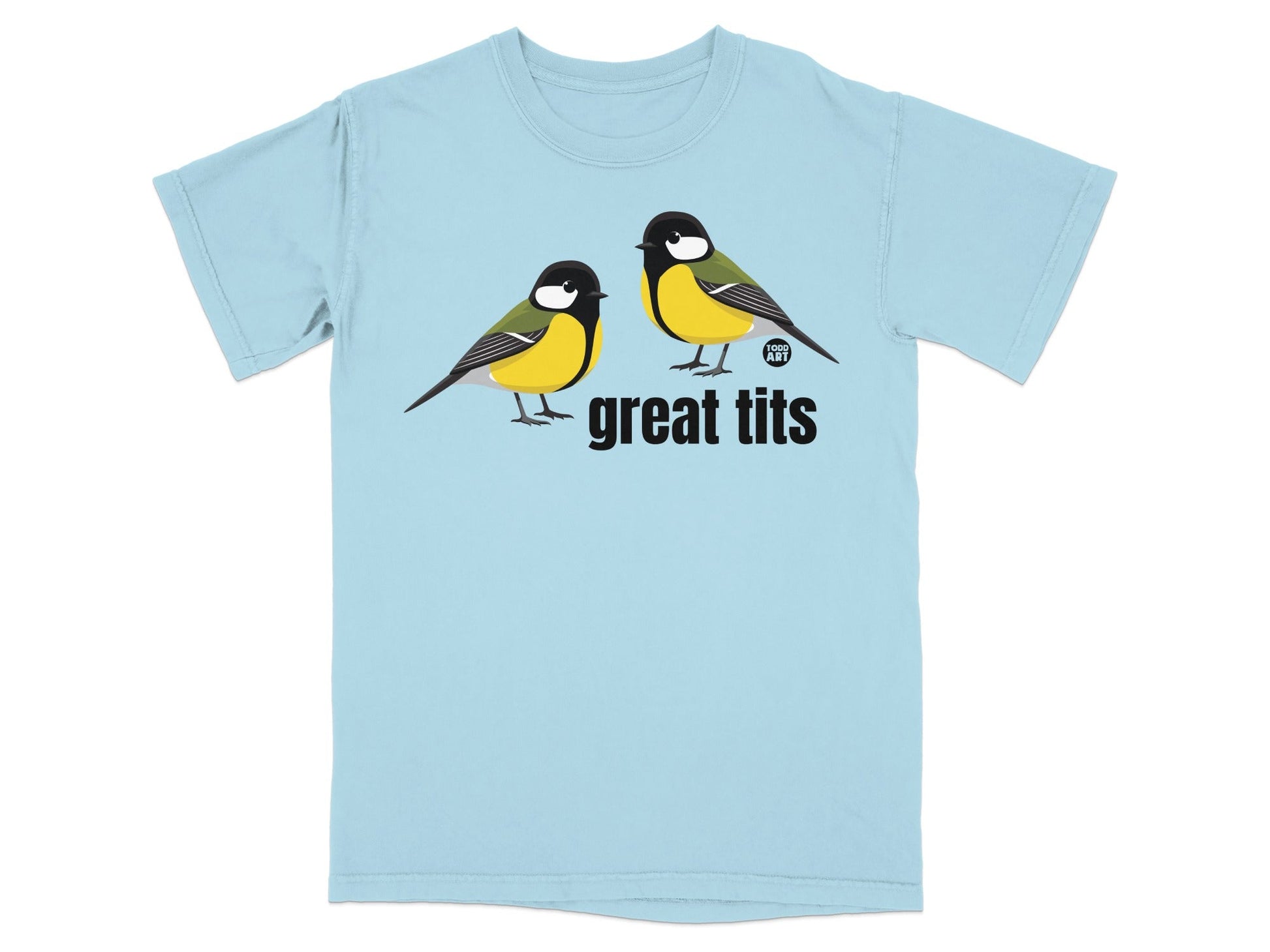 Great Tits Bird Illustration Graphic T-Shirt