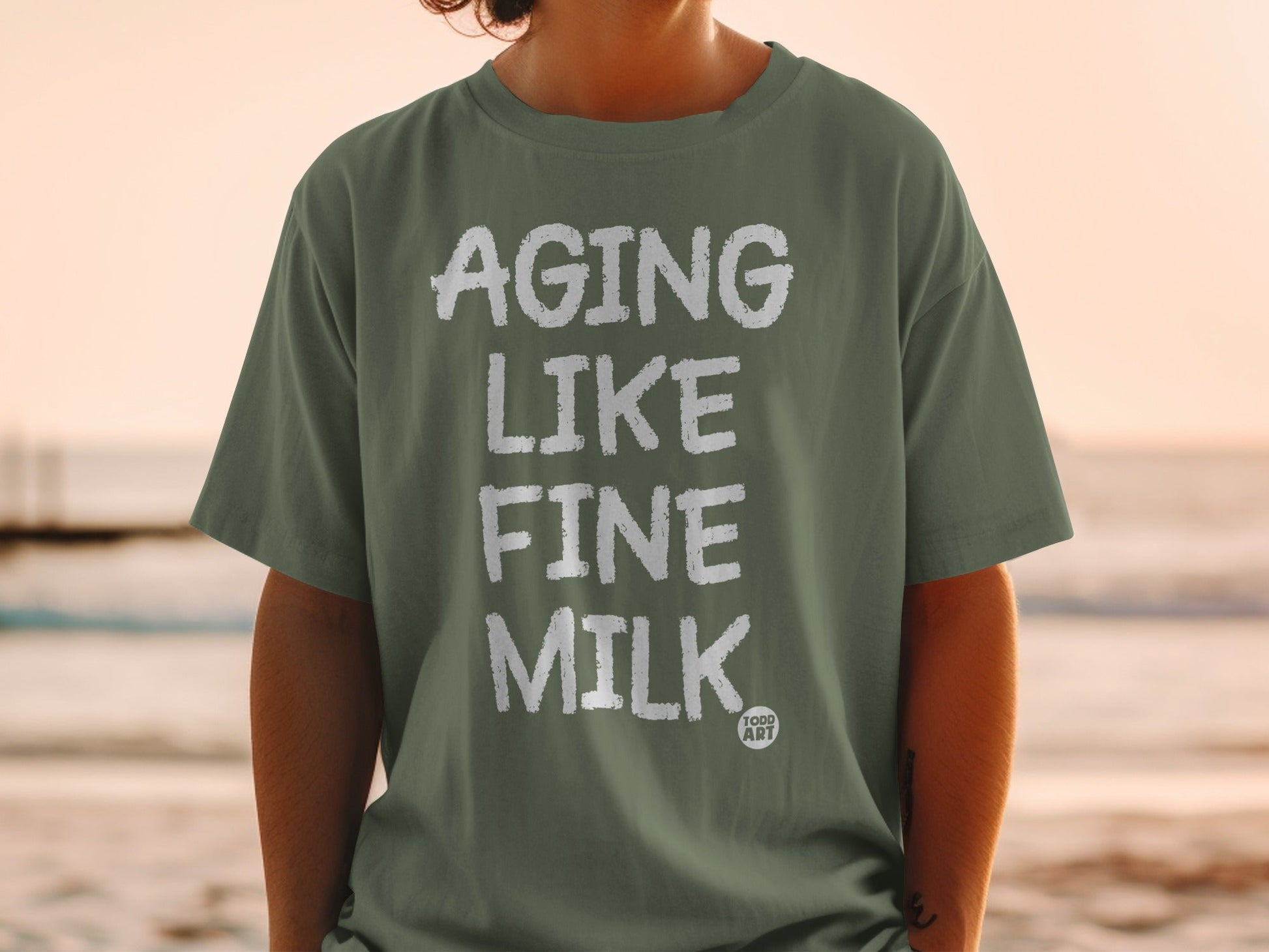 Aging Like Fine Milk Graphic T-shirt