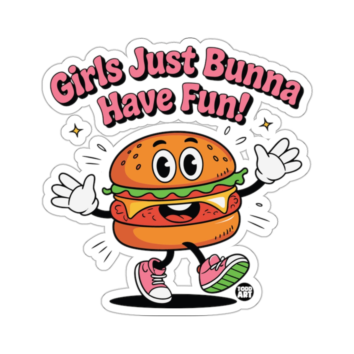 Girls Just Bunna Have Fun! Happy Burger 