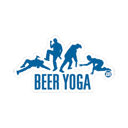 Beer YogaTodd Art Sticker
