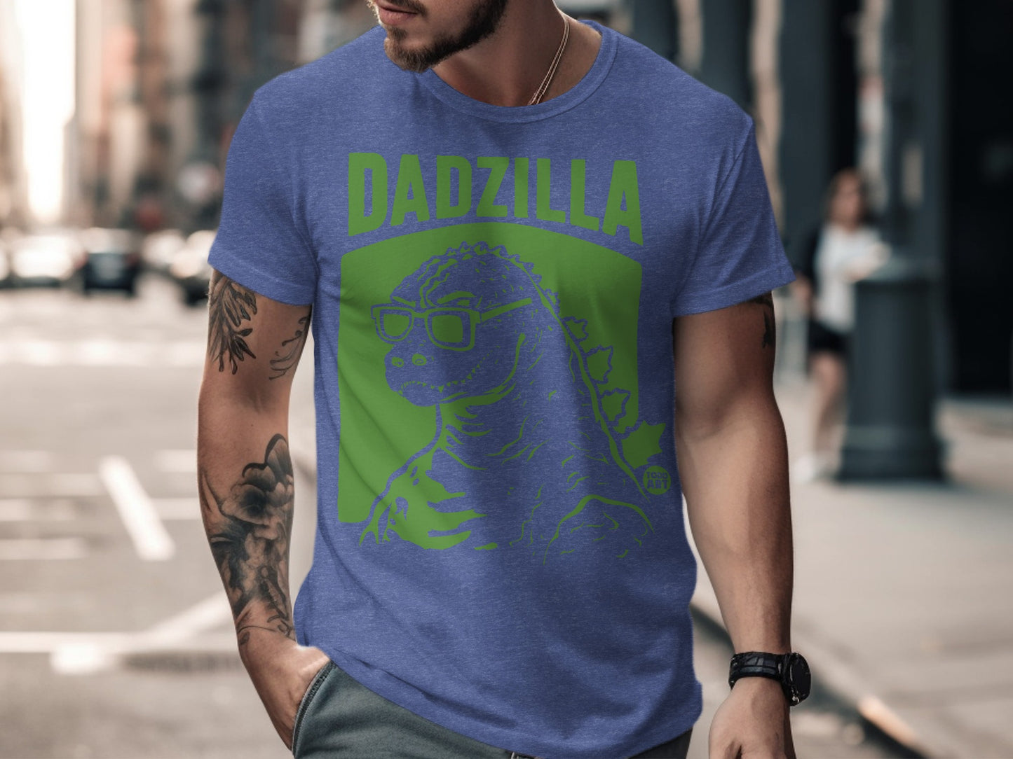 Trendy Dadzilla Graphic Tee for Stylish Fathers