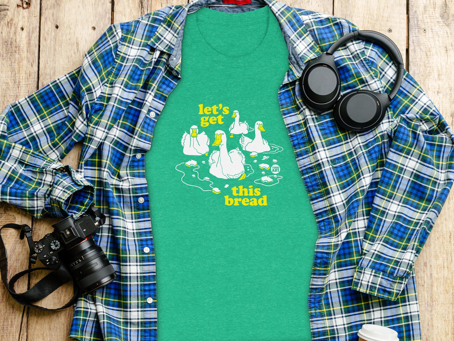 Let's Get This Bread Duck Graphic Printed Shirt