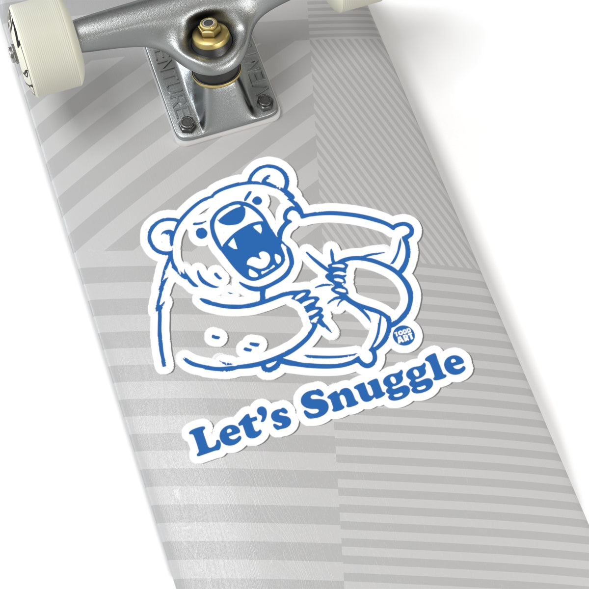 Let's SnuggleTodd Art Sticker