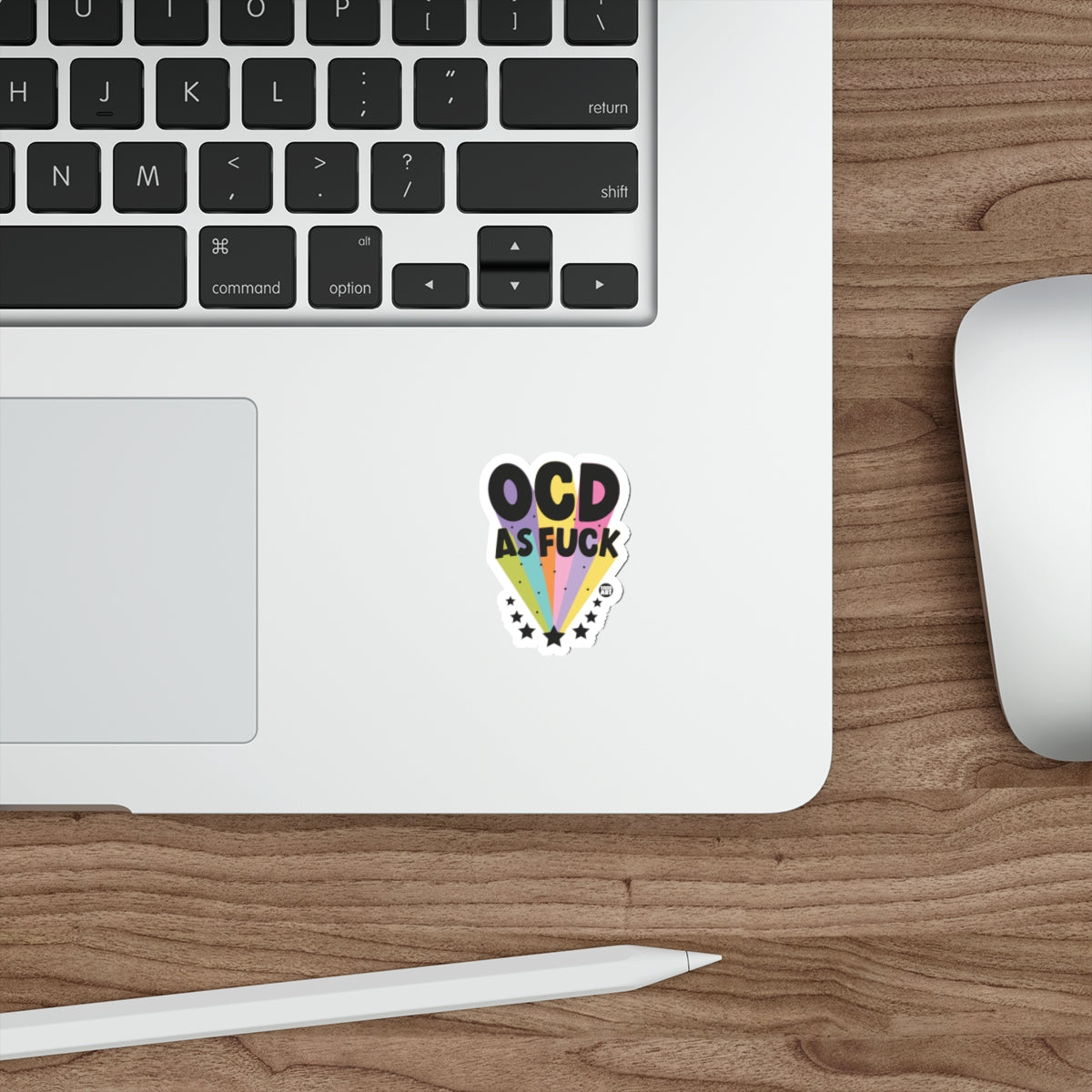 OCD As Fuck Rainbow Sticker Vinyl Decal for Laptops