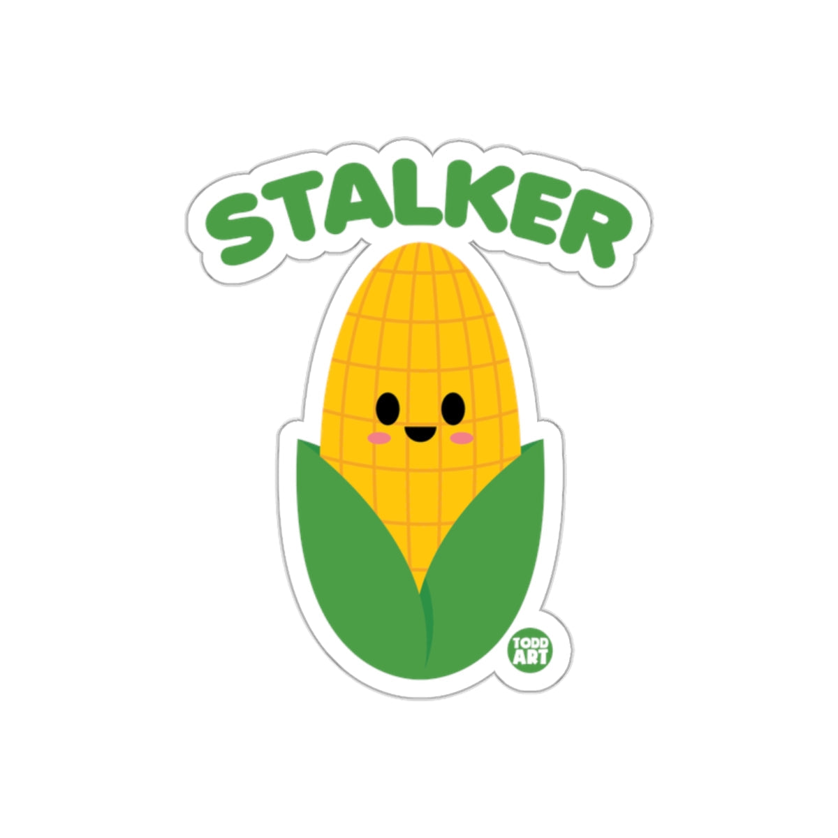 Stalker Corn Funny Todd Art Sticker for Laptops