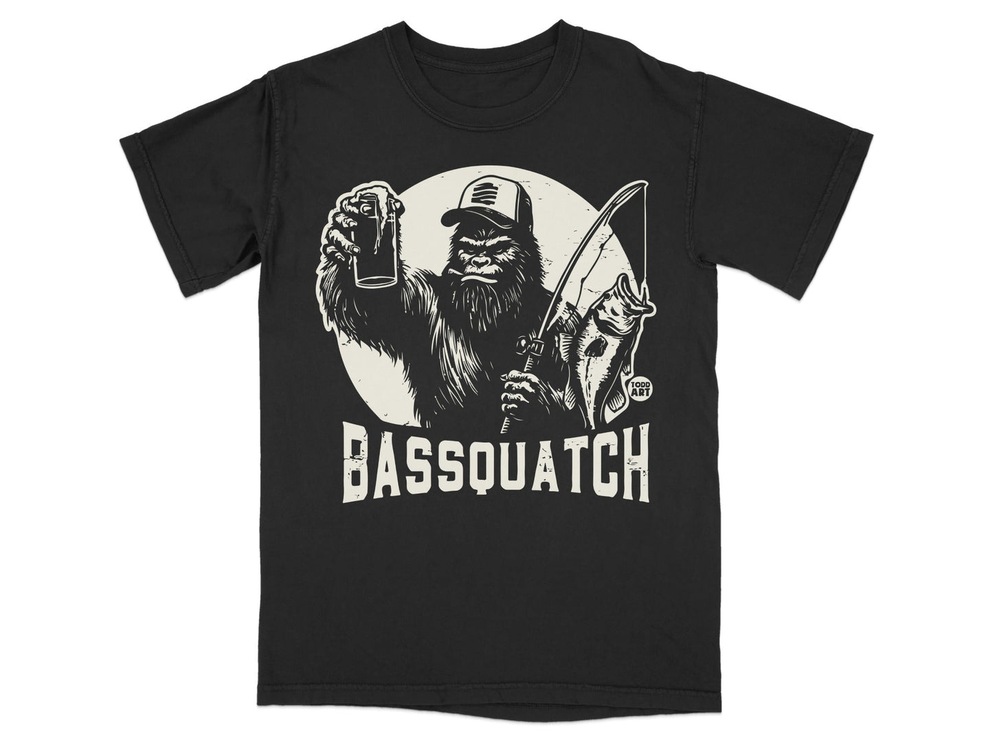 Bassquatch Graphic T-Shirt for Casual Wear