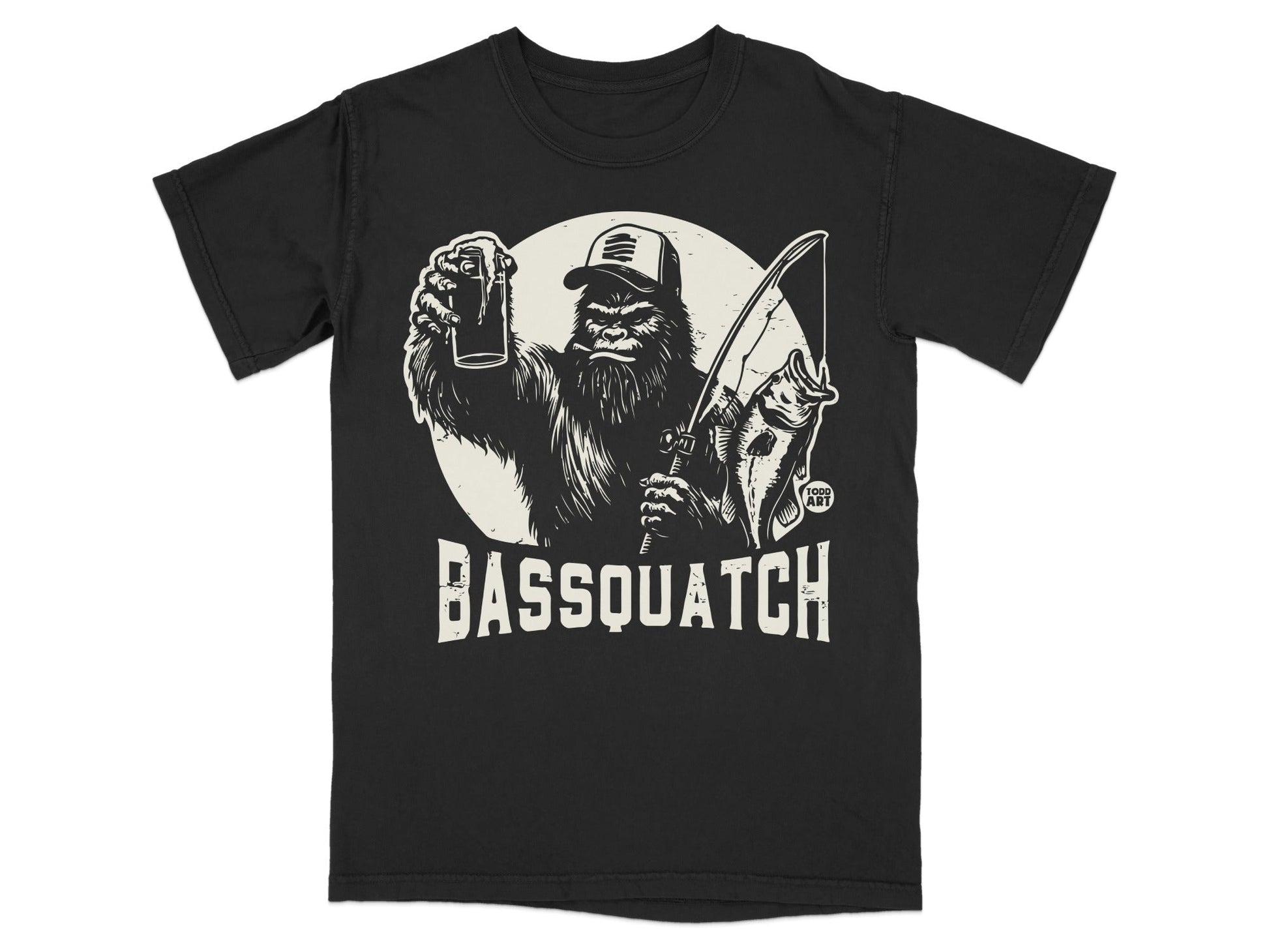 Bassquatch Graphic T-Shirt for Casual Wear