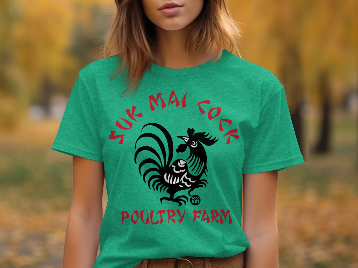 Suk Mai Cock Poultry Farm Graphic T-shirt