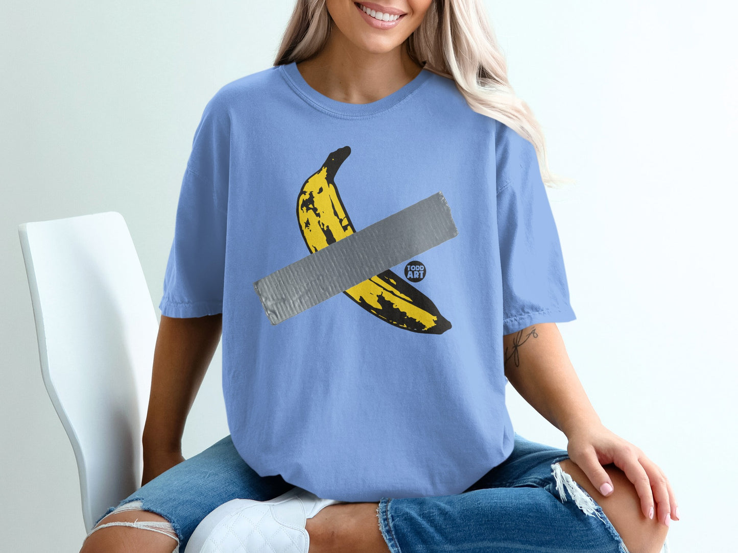 Taped Banana Todd Art Design Oversize T-Shirt product type