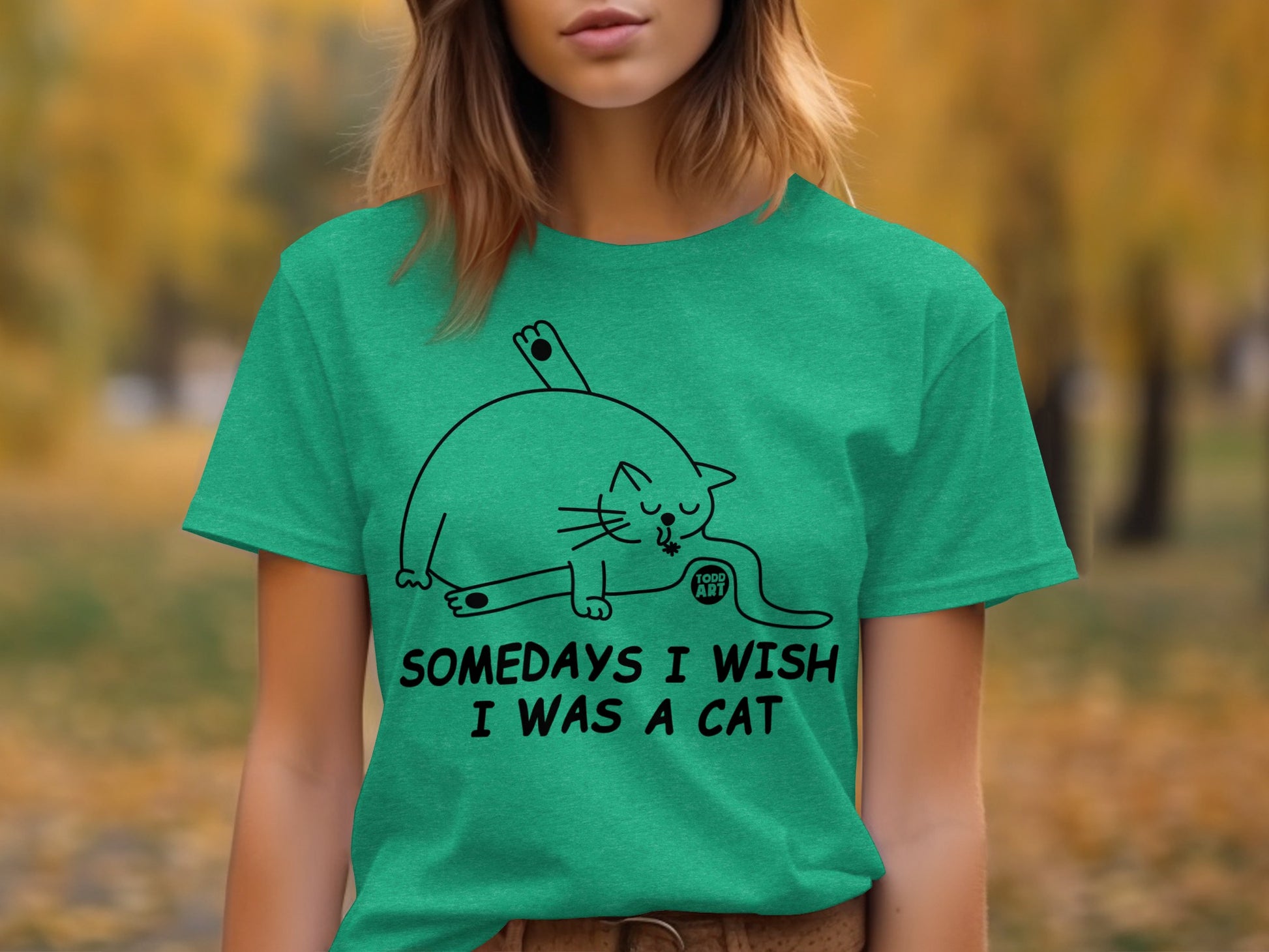 Somedays I Wish I Was A Cat Graphic T-Shirt
