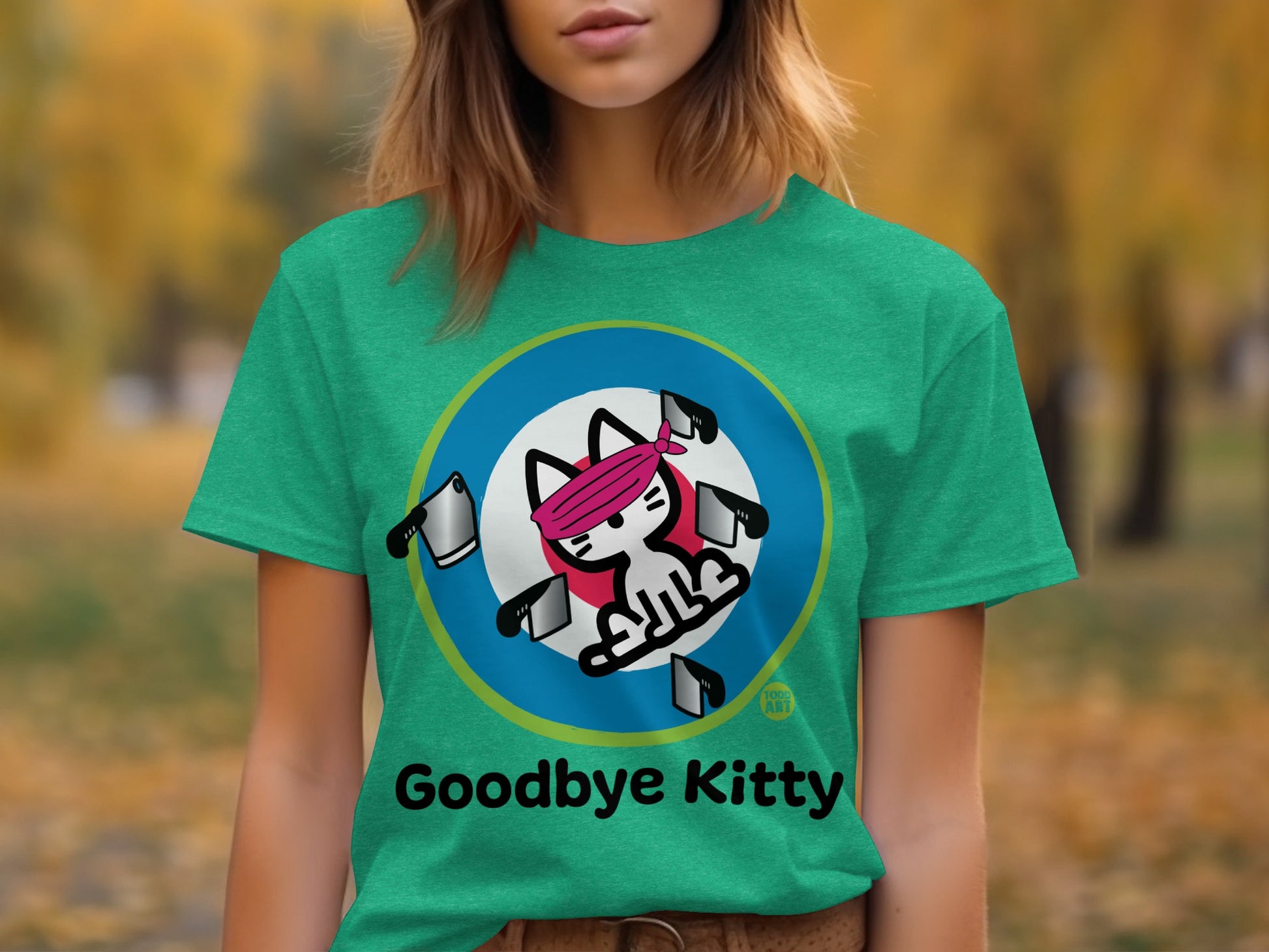 Goodbye Kitty Graphic Shirt Uniquely Designed Tee