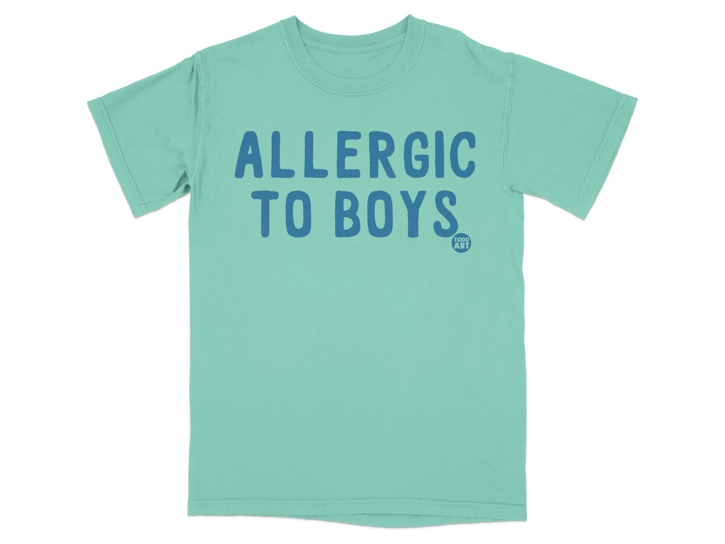Allergic To Boys Funny Unique Casual Kids Shirt