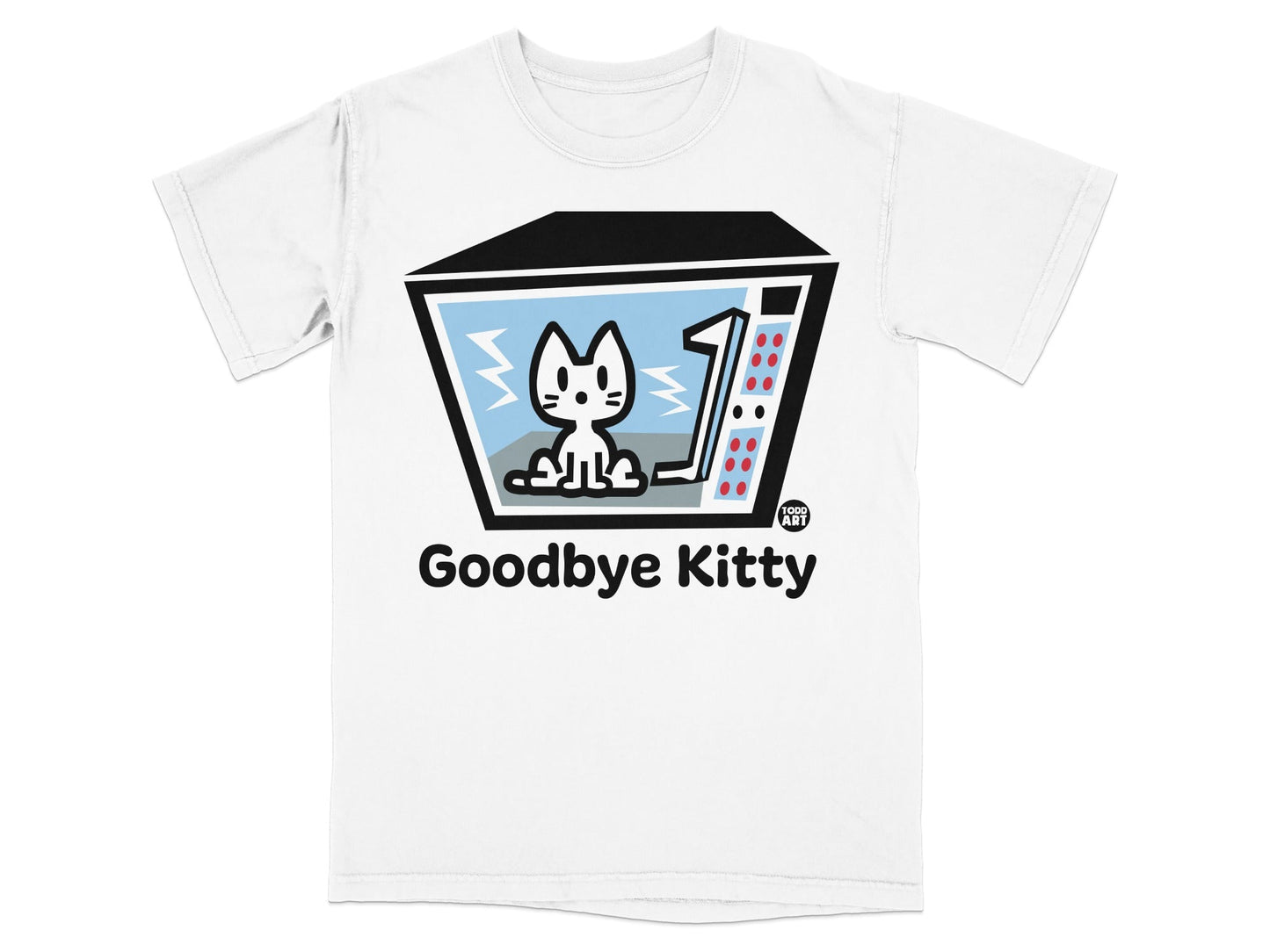 Goodbye Kitty Humorous Graphic Tee Shirt