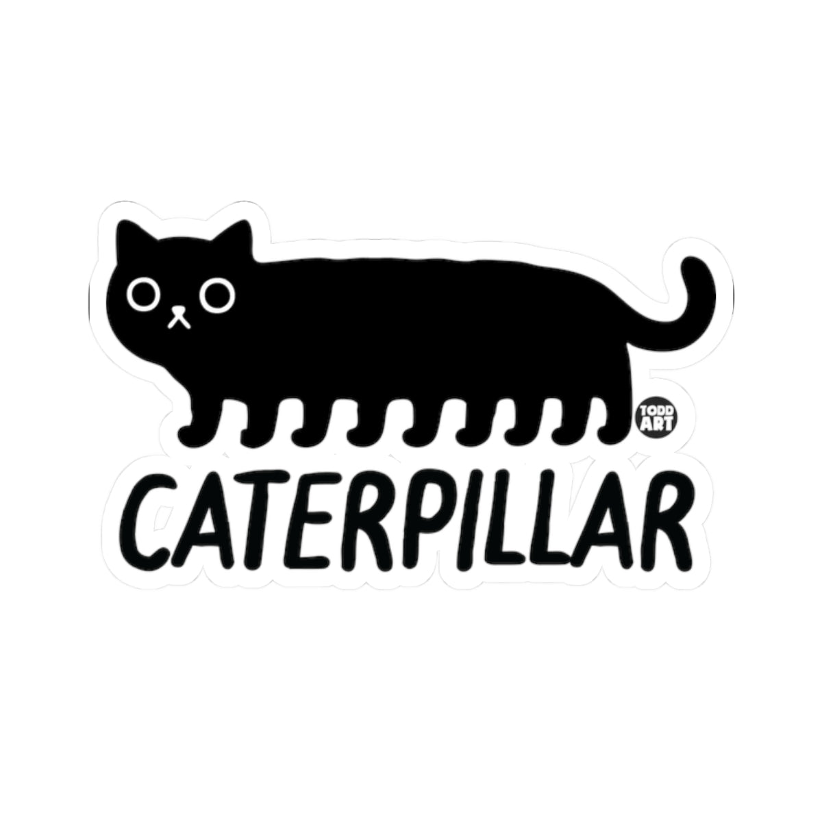 Caterpillar Todd Art Sticker