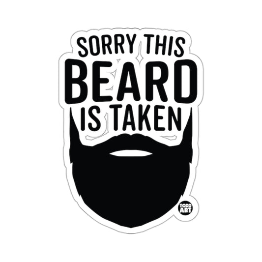 Sorry This Beard Is Taken Funny Beard Silhouette 