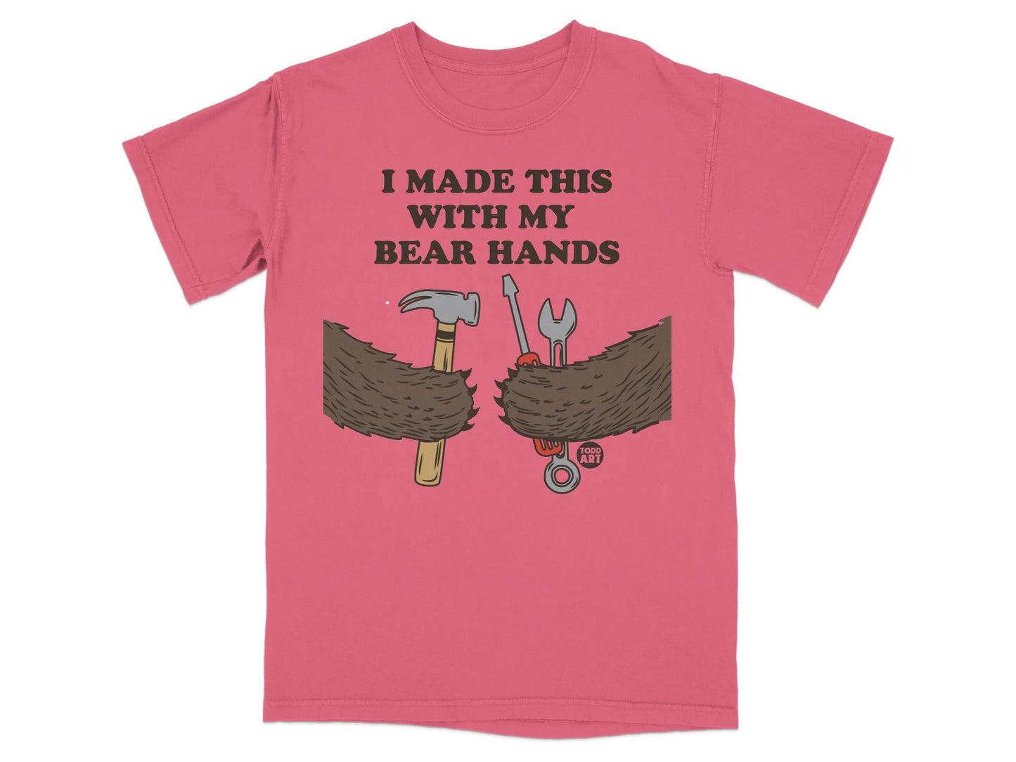 Funny Bear Theme I Made This With My Bear Hands T-shirt