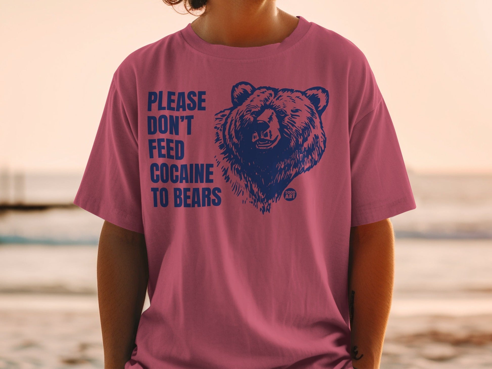 Please Don't Feed Cocaine to Bears Graphic T-Shirt