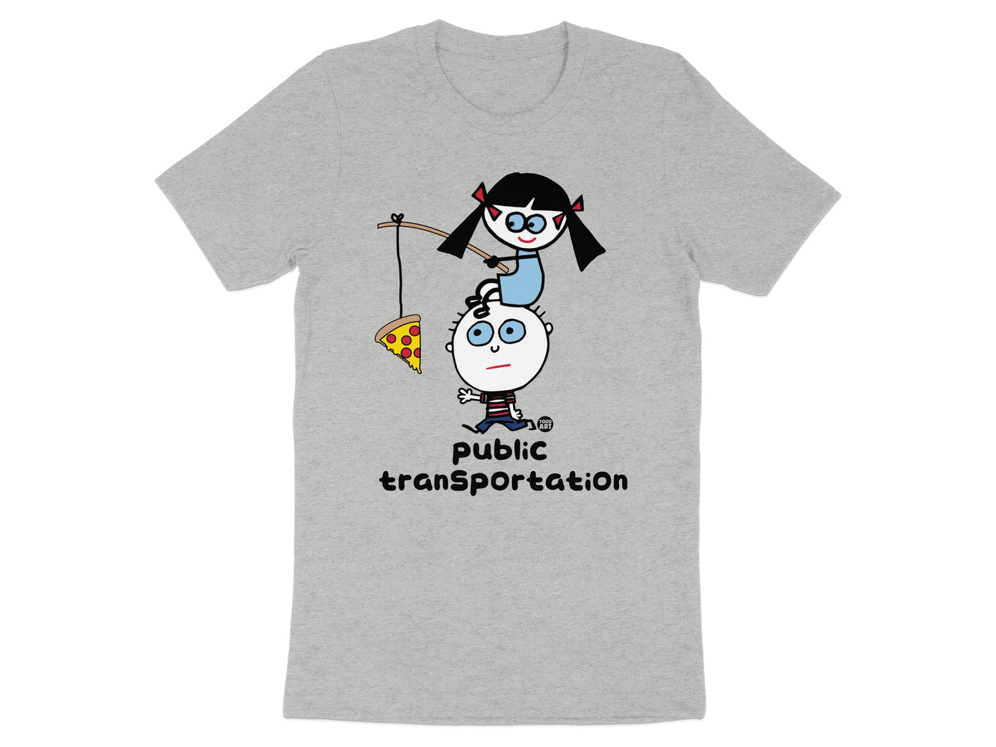 Funny Cartoon Characters Public Transportation Shirt