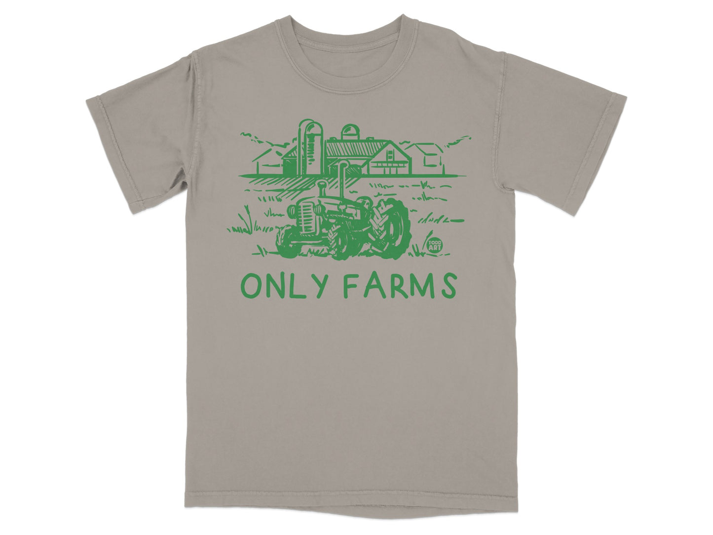 Green Tractor Farm Scene ONLY FARMS product type