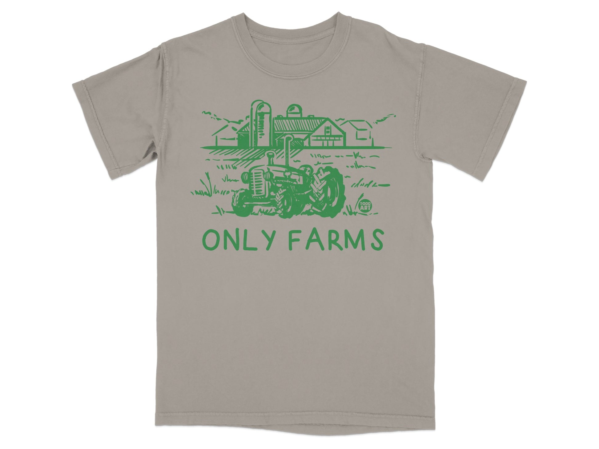 Green Tractor Farm Scene ONLY FARMS product type