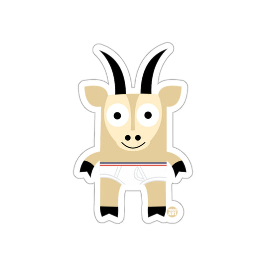 Cute Cartoon Goat in Underwear Sticker product