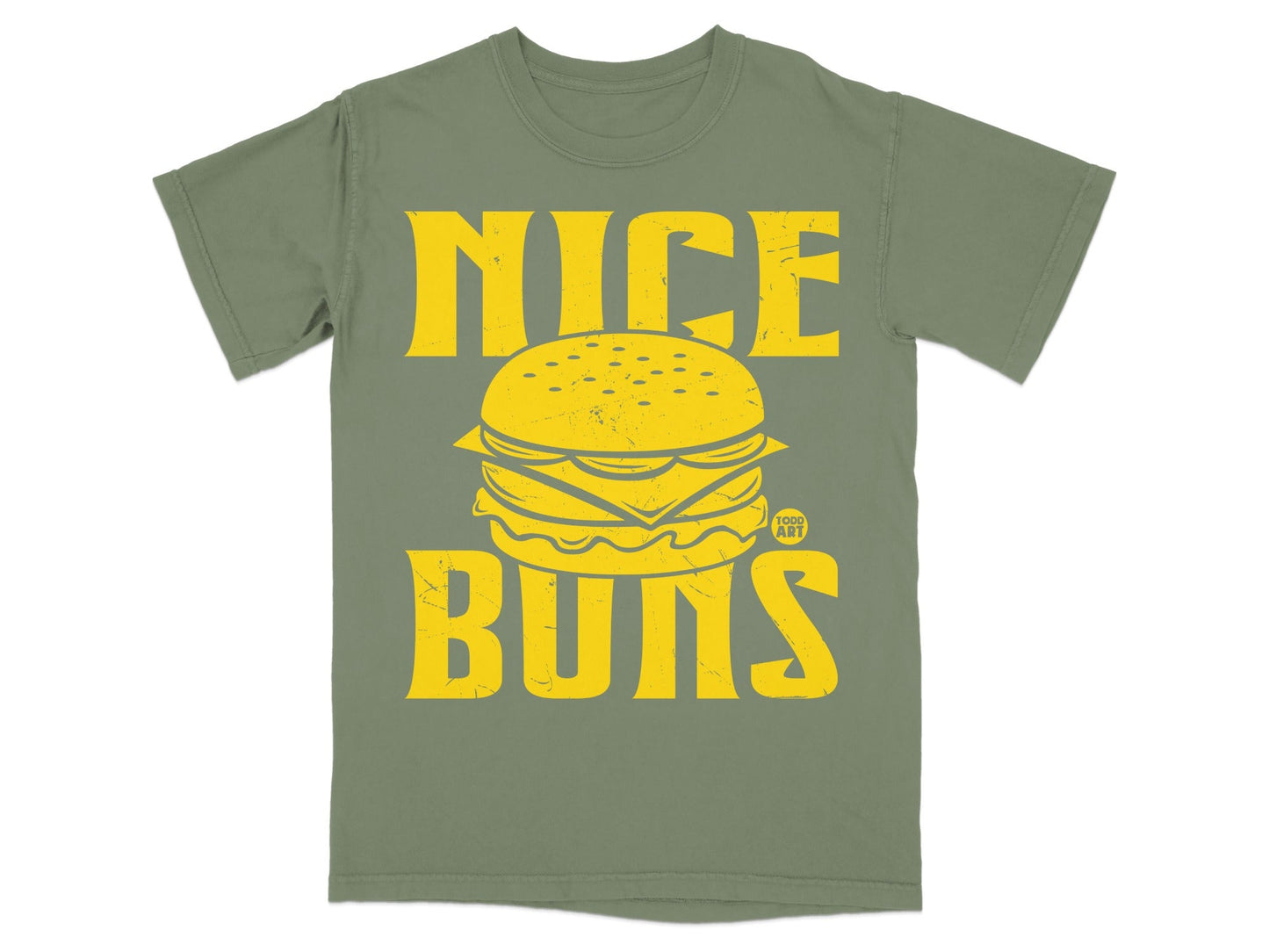 Nice Buns Burger Graphic Printed T-Shirt