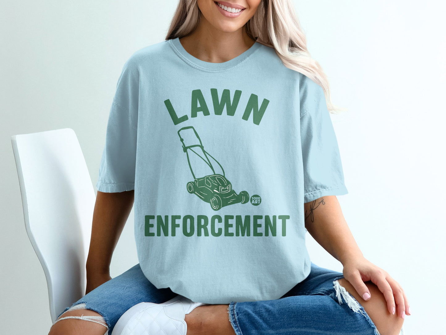 Lawn Enforcement Mower Graphic Todd Art product type