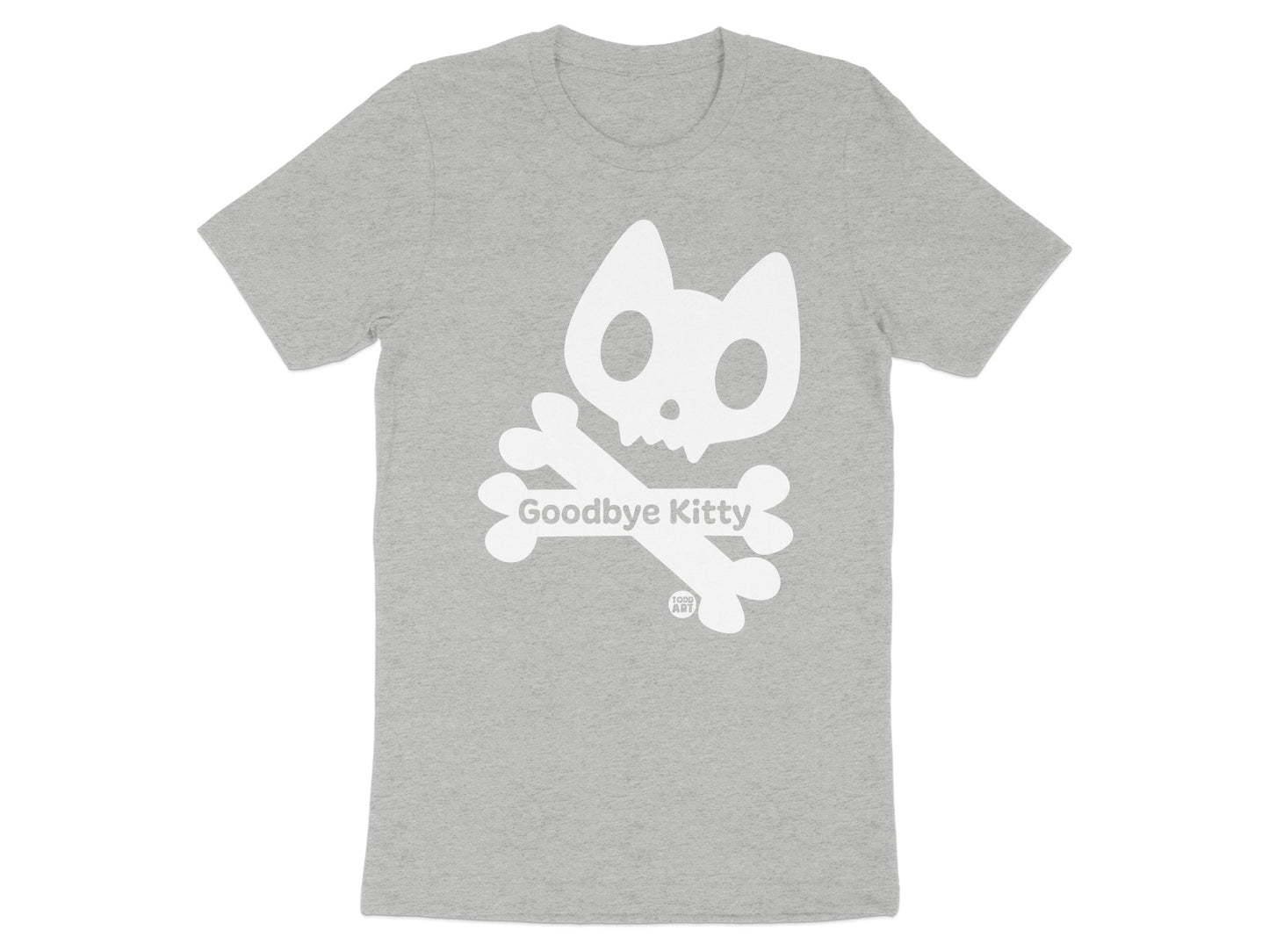 Goodbye Kitty Skull and Crossbones Graphic T-shirt