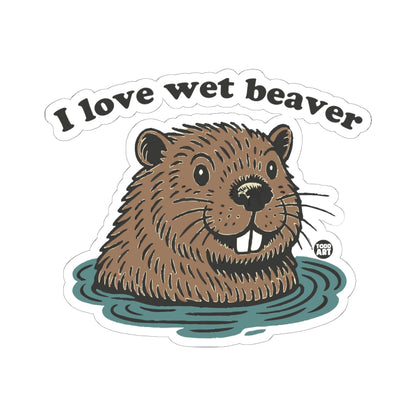 Beaver in waterTodd Art Sticker