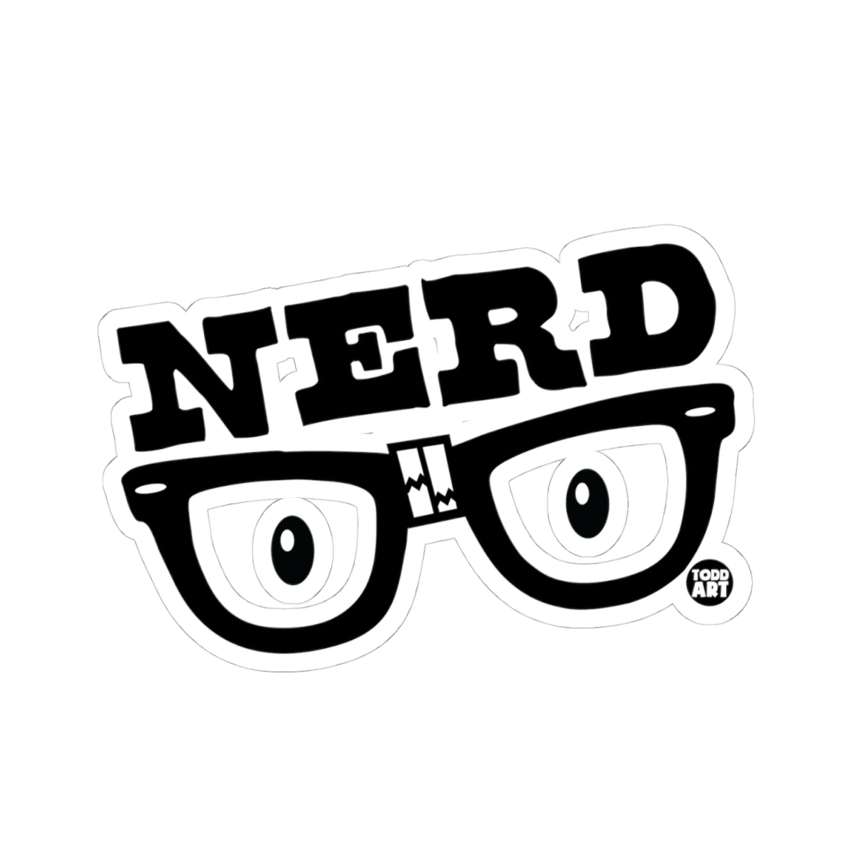 Nerd GlassesTodd Art Sticker