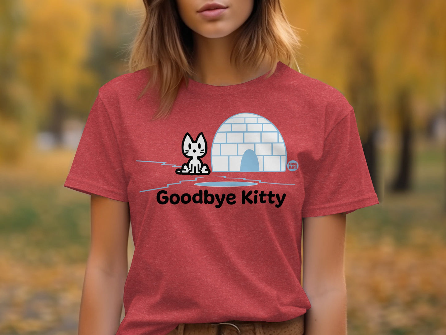 Goodbye Kitty Igloo Red T-Shirt Product