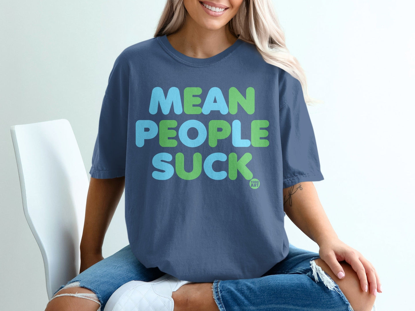 Mean People Suck Todd Art Graphic T-Shirt