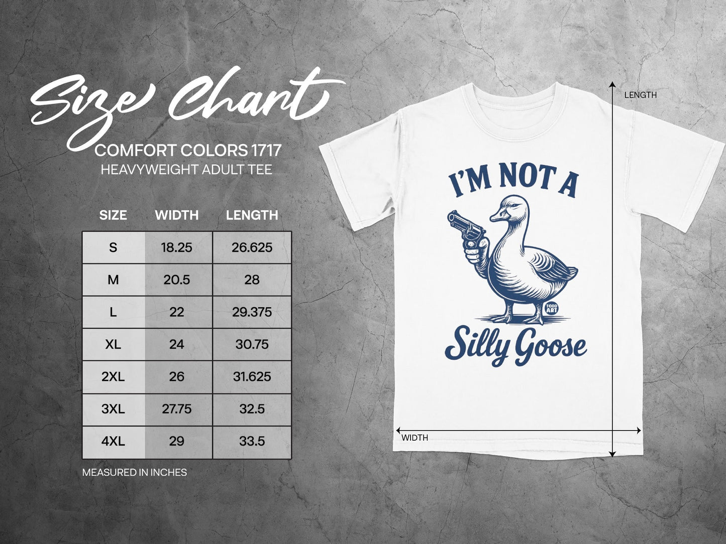 I'm Not A Silly Goose Comfort Colors 1717 Tee