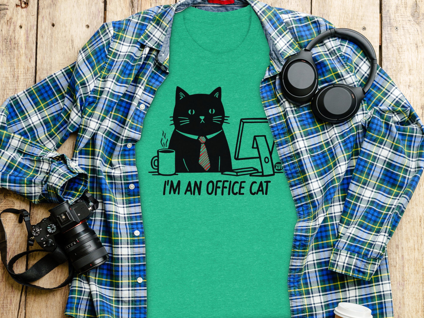 I'm An Office Cat Graphic T-Shirt for Cat Lovers